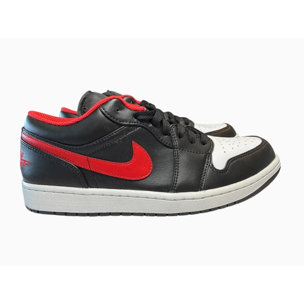 Nike Air Jordan 1 Low Black Red White Men's Size 11 Sneakers New with Box